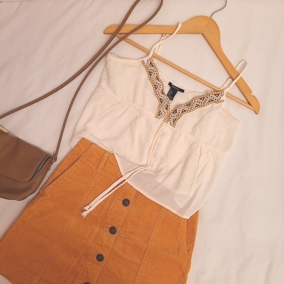 Forever 21 Crop Top- White - Picture 4 of 5